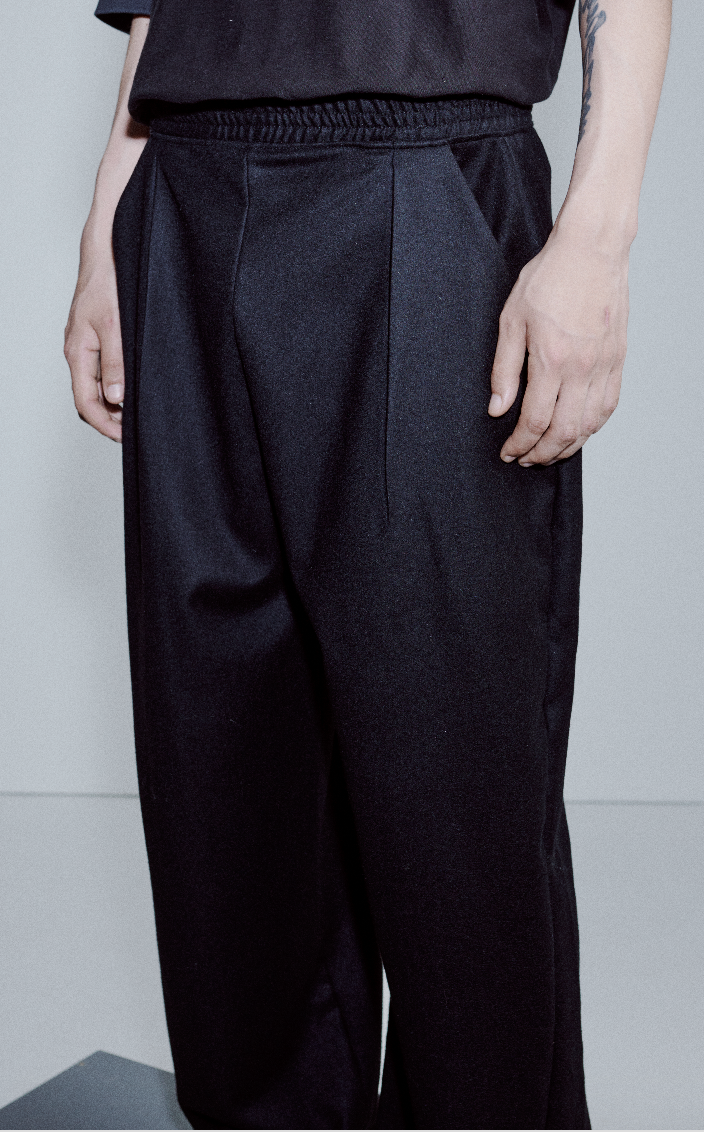 Wide Leg Wool Pants