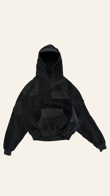 Oversized Patchwork Hoodie - 1 OF 1